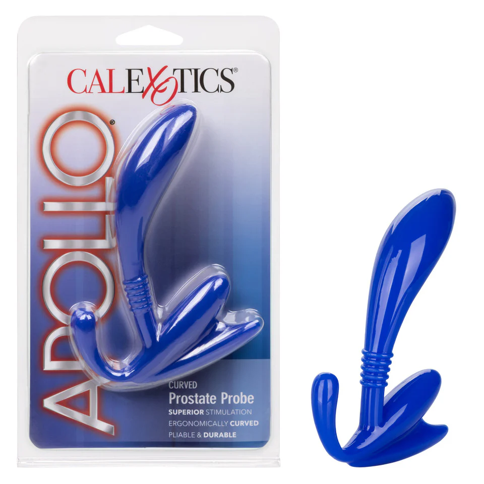Apollo Curved Prostate Stimulator - Blue
