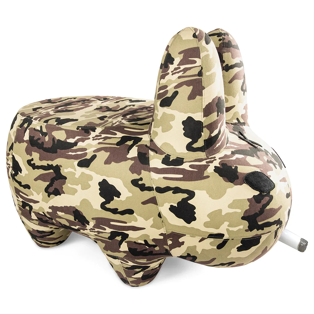 ART GIANT CAMO SMORKIN' LABBIT STOOL BY FRANK KOZIK - Image 4