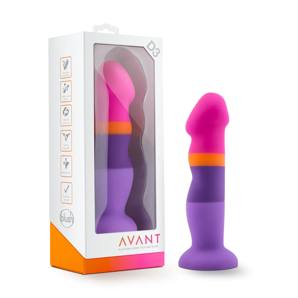 Avant Summer Fling D3: Artisan 8 Inch Curved  Dildo with Suction Cup Base - Image 4