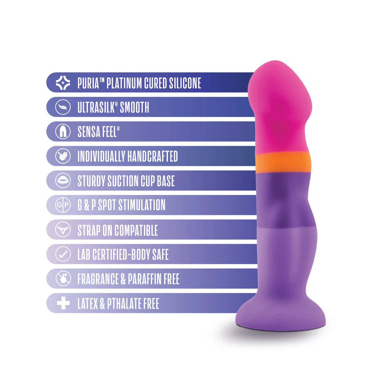 Avant Summer Fling D3: Artisan 8 Inch Curved  Dildo with Suction Cup Base - Image 7