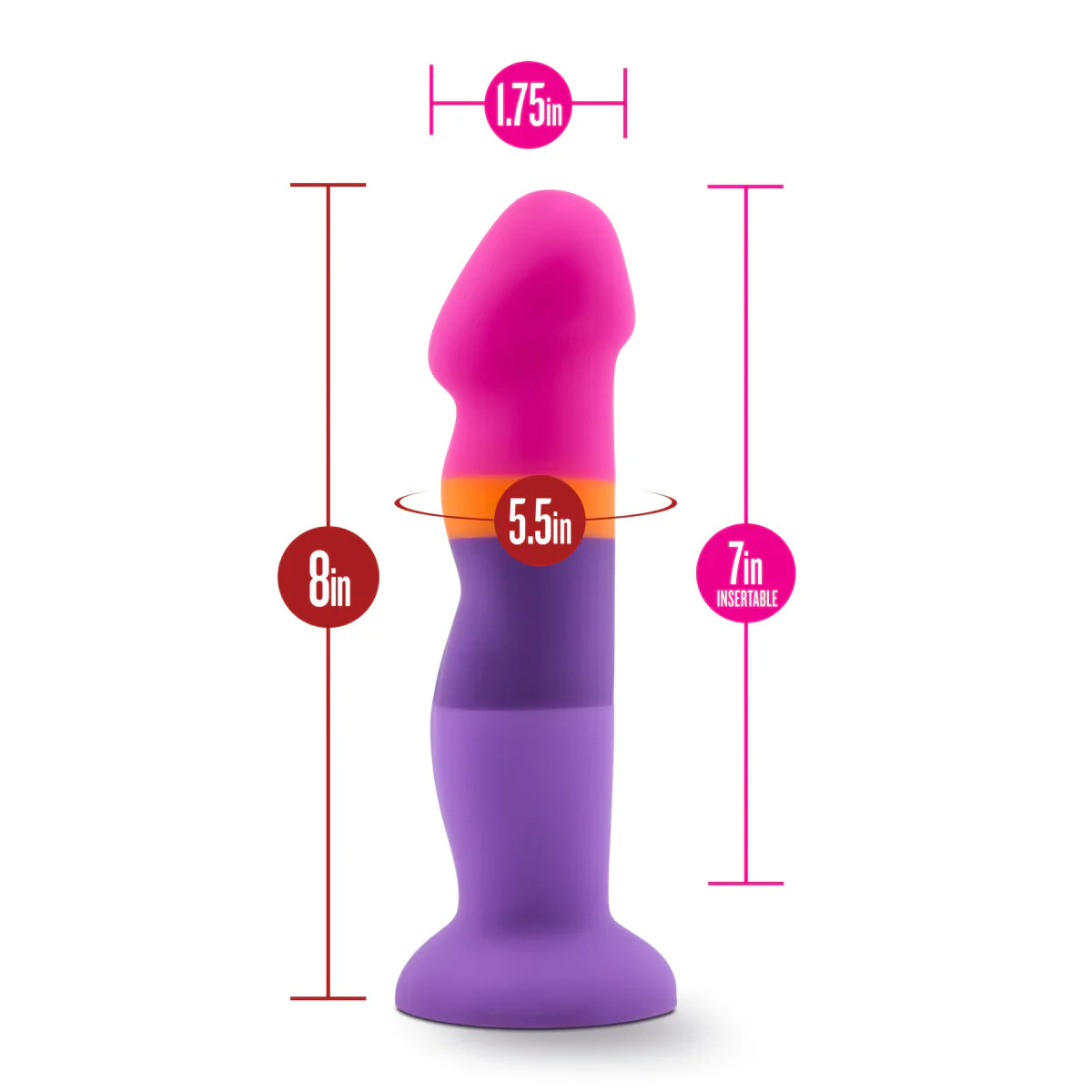 Avant Summer Fling D3: Artisan 8 Inch Curved  Dildo with Suction Cup Base - Image 8