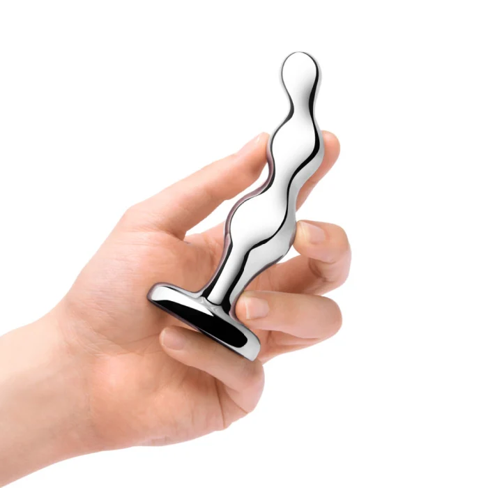 B-Vibe Stainless Steel Anal Beads - Image 6