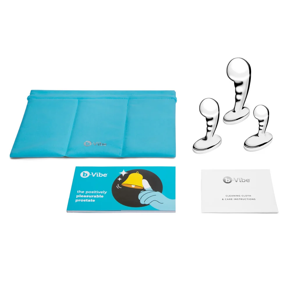 B-Vibe Stainless Steel P-Spot Training Set - Image 13