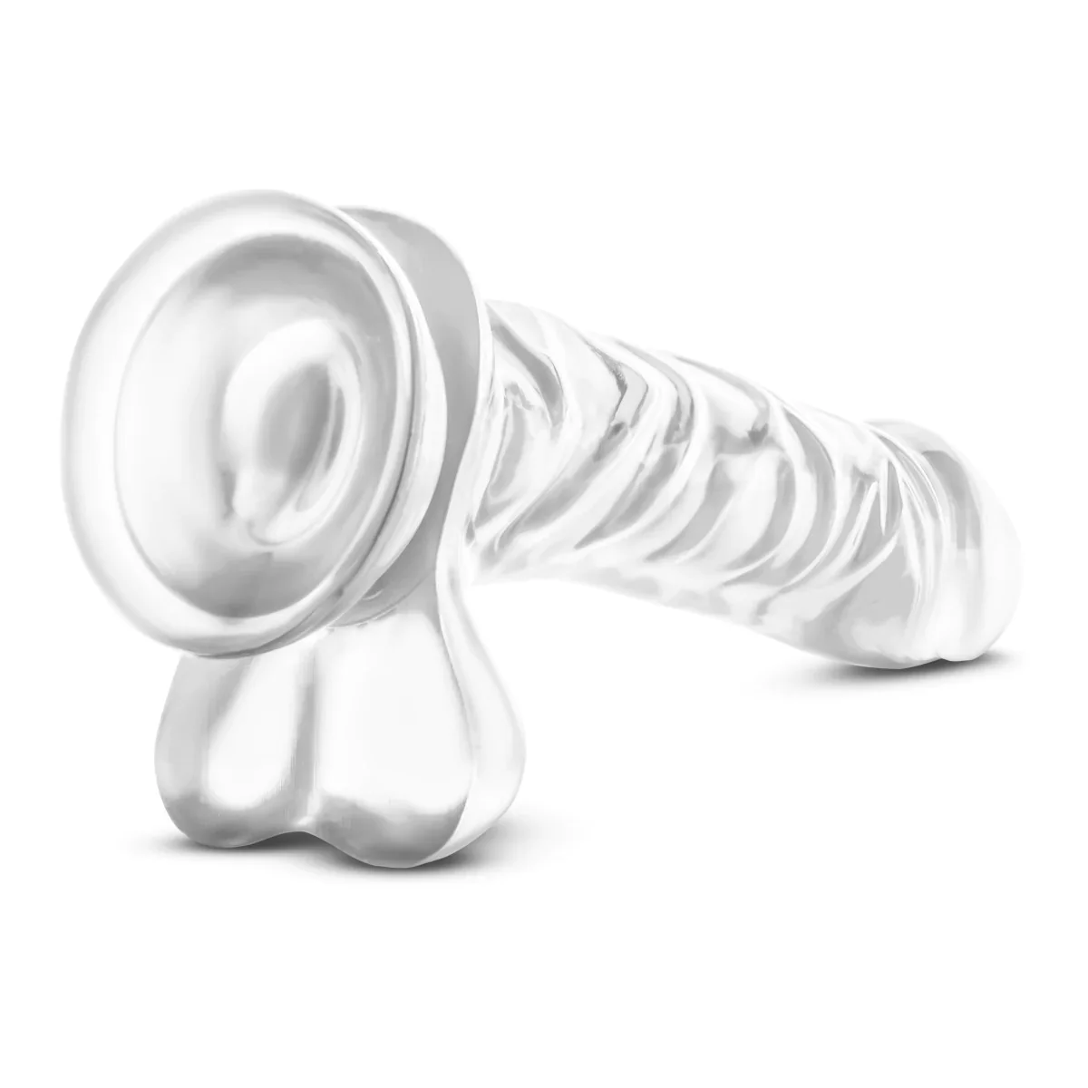 B Yours Diamond Dazzle Realistic Clear 9-Inch Long Dildo - Image 7