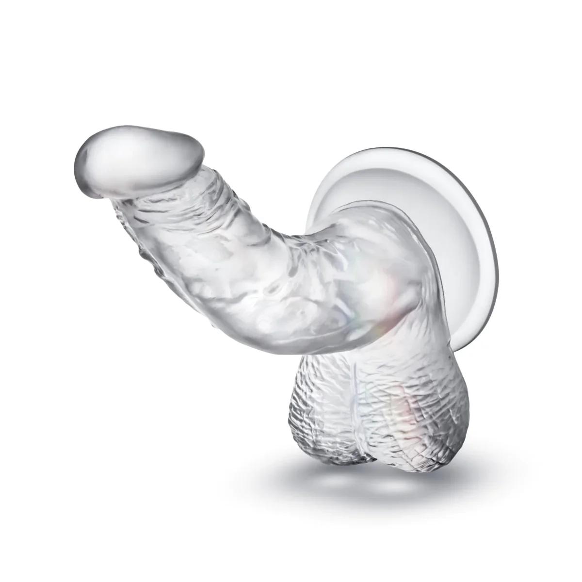 B Yours Diamond Sparkle Realistic P-Spot Clear 6.5-Inch Long Dildo - Image 4