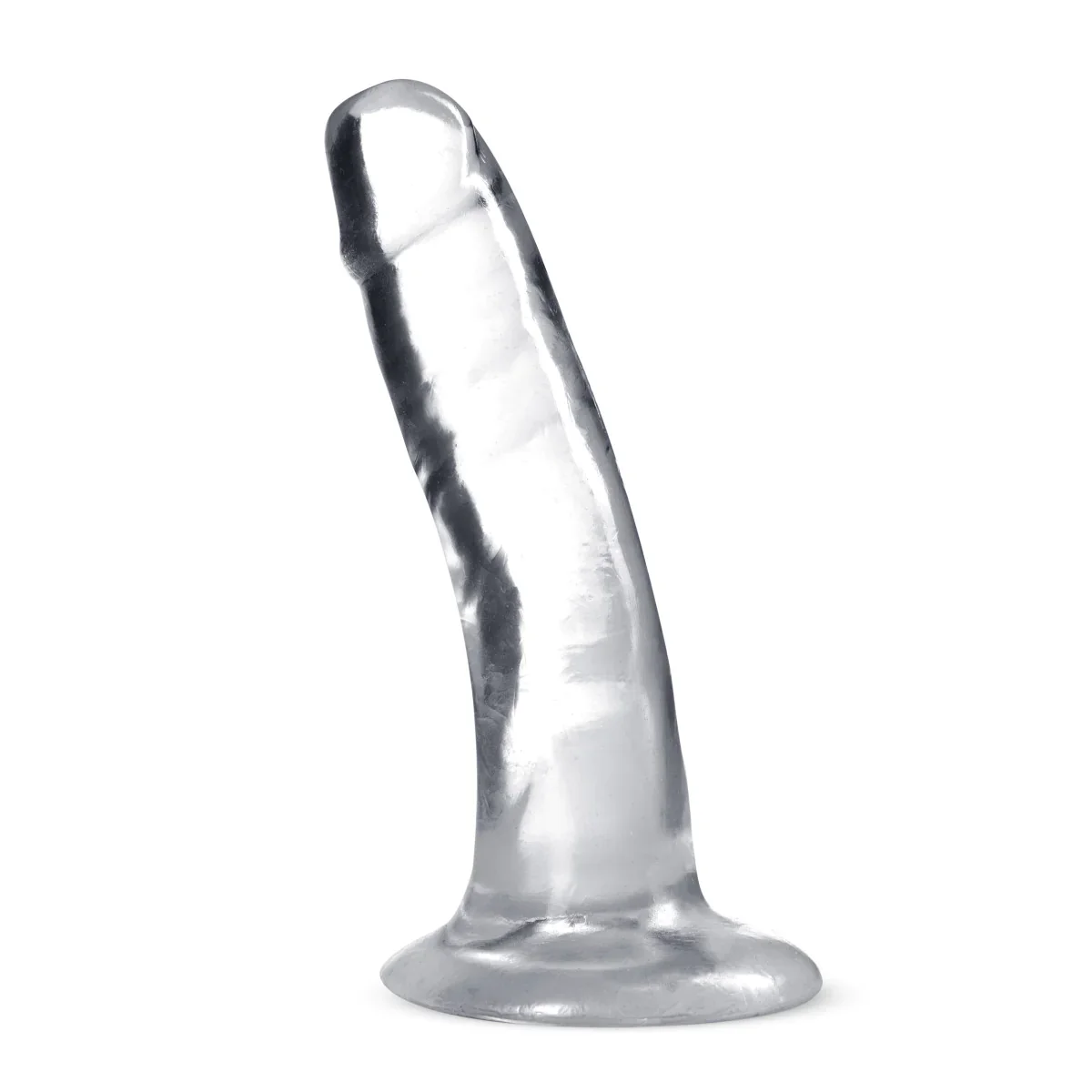 B Yours Plus Hard N’ Happy Realistic G-Spot Clear 5.5-Inch Long Dildo - Image 4