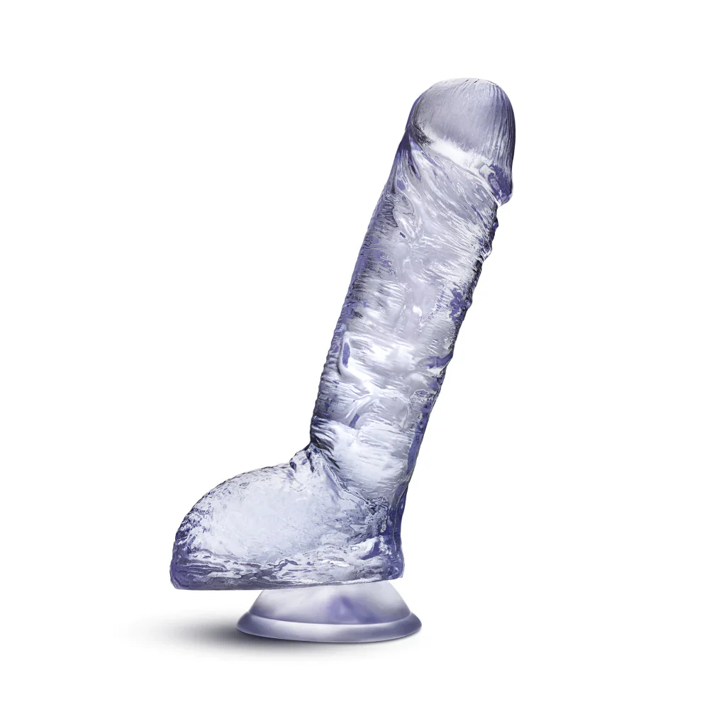 B Yours Plus Hearty n’ Hefty Clear 9-Inch Long Dildo - Image 6