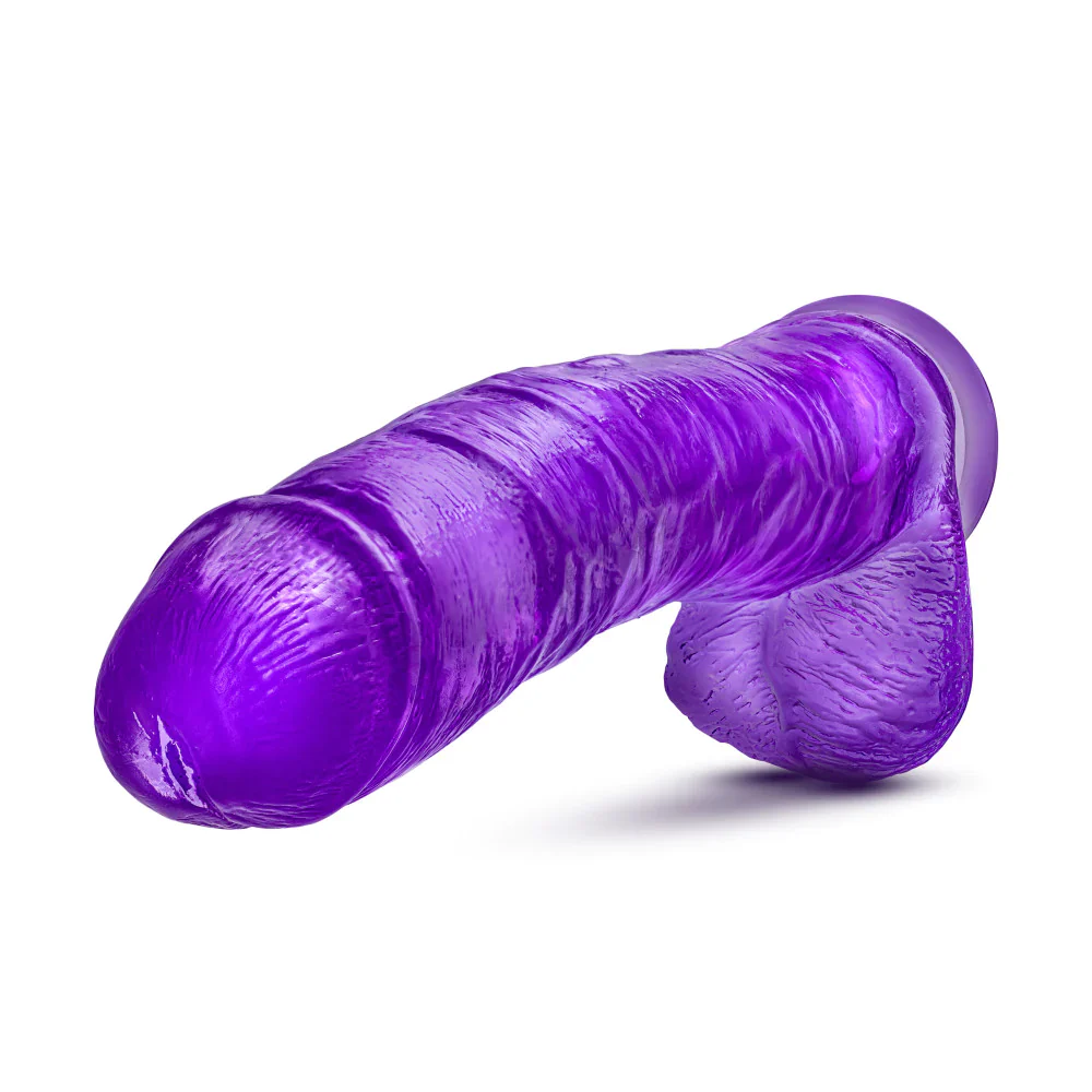B Yours Plus Hefty N’ Hung Purple 14-Inch Long Dildo - Image 4