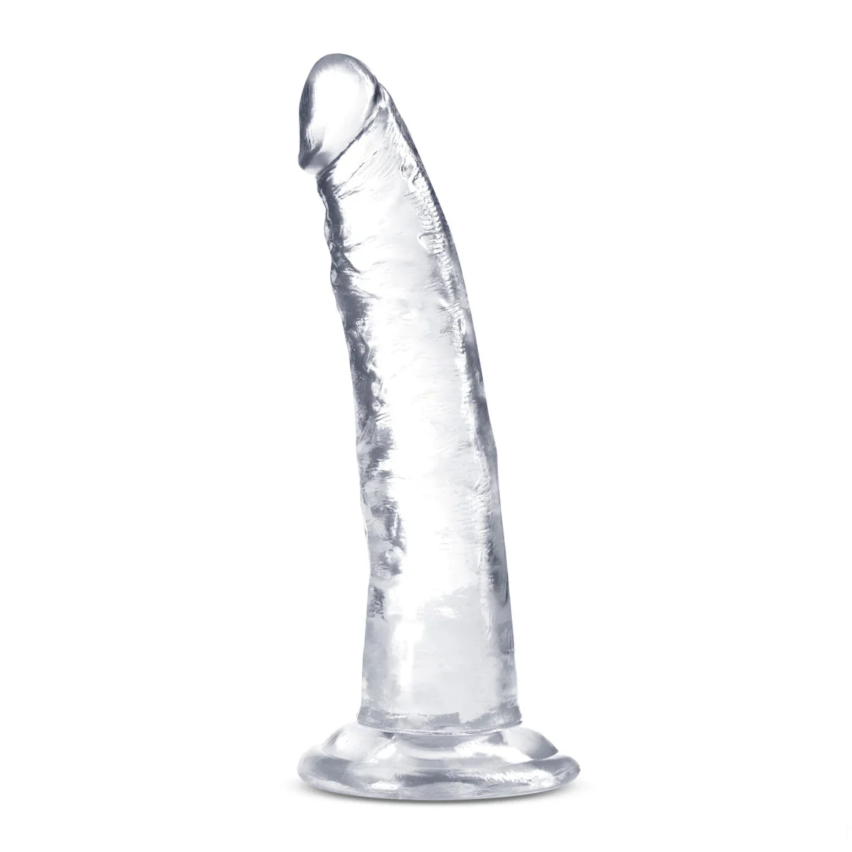 B Yours Plus Lust N’ Thrust Realistic Clear 7.5-Inch Long Dildo - Image 6