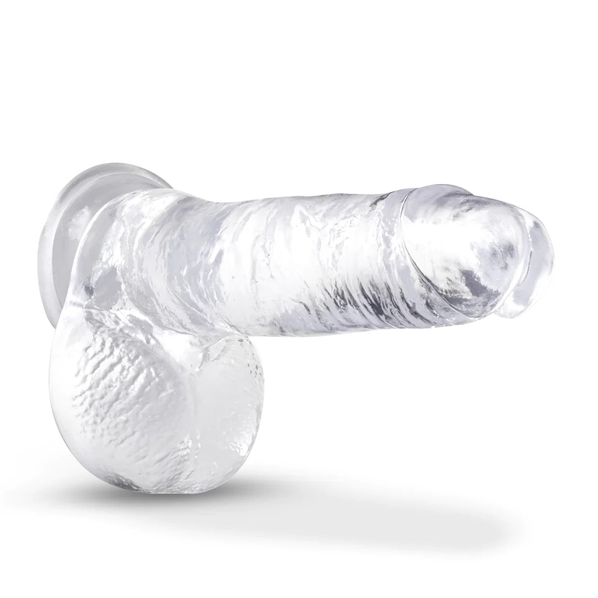 B Yours Plus Rock N’ Roll Realistic Clear 7.25-Inch Long Dildo - Image 4