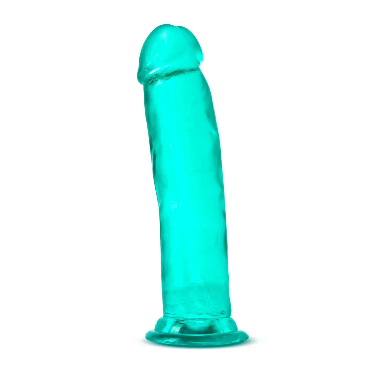 B Yours Plus Thrill N’ Drill Realistic Teal 9.5-Inch Long Dildo - Image 4