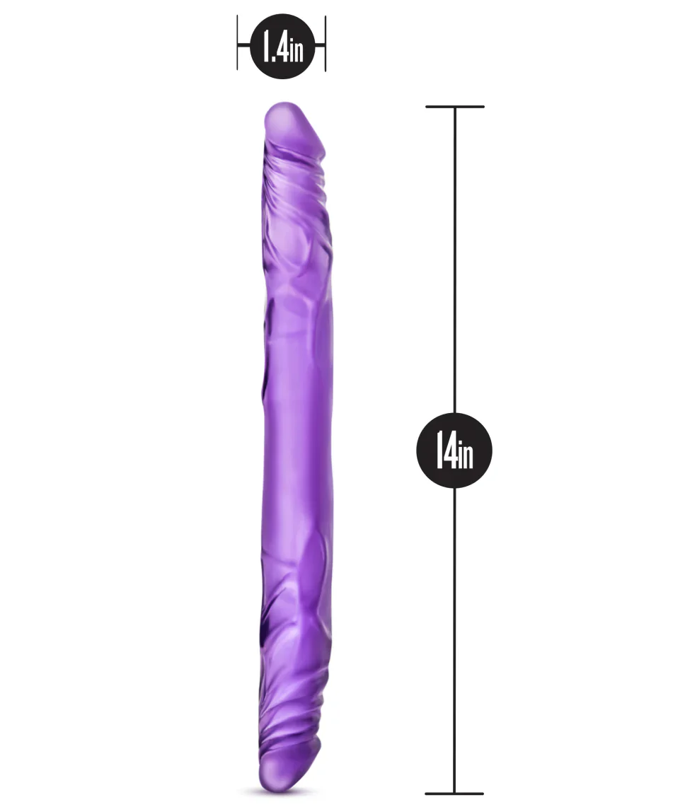 B Yours Purple 14-Inch Long Dildo - Image 2