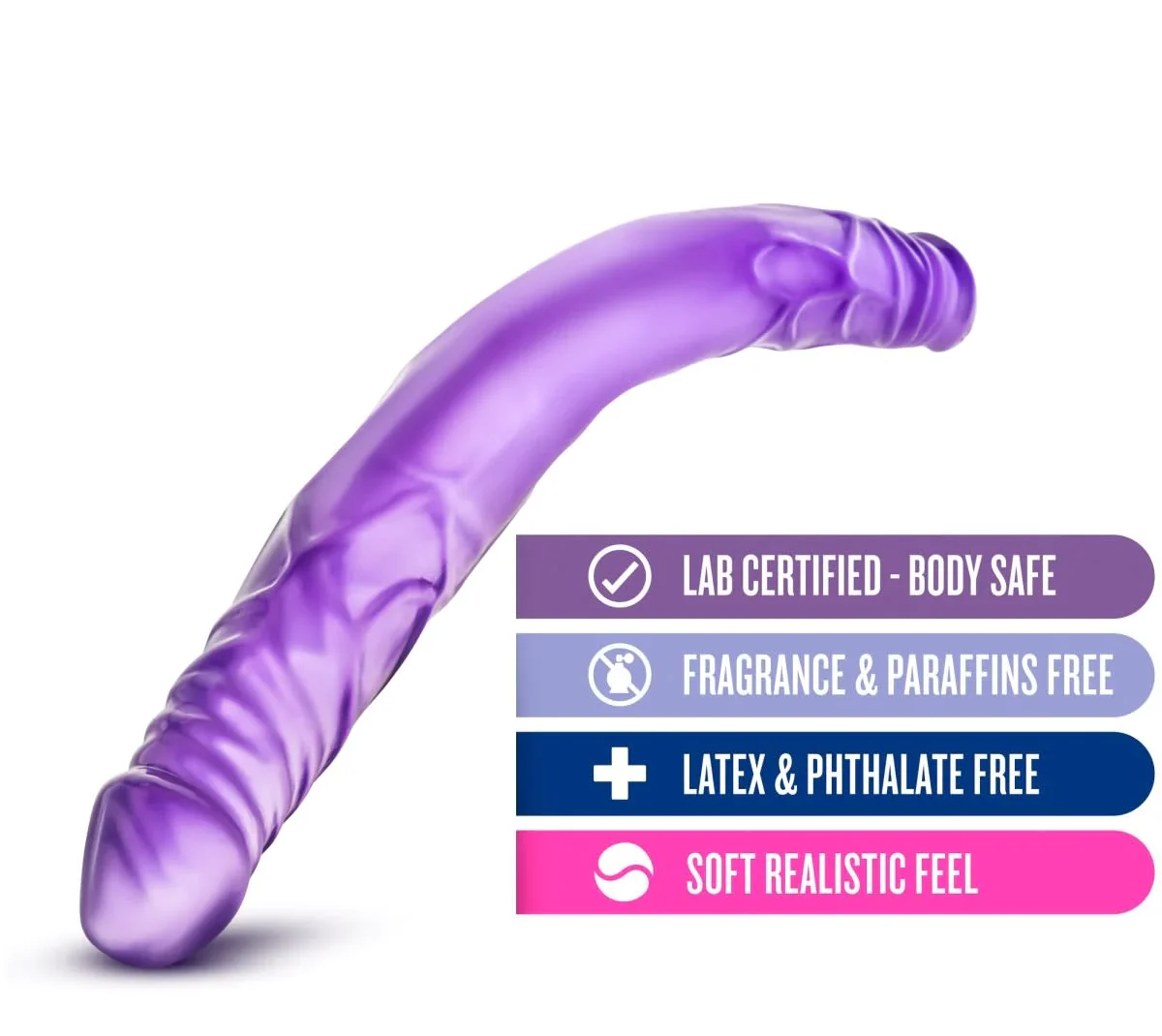 B Yours Purple 14-Inch Long Dildo - Image 3