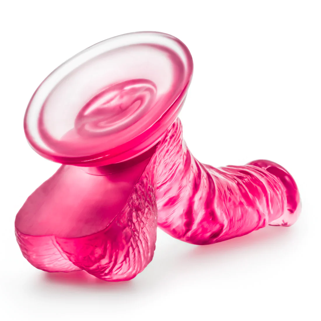 B Yours Sweet N' Hard 8 Realistic Curved Pink 6.5-Inch Long Dildo - Image 4