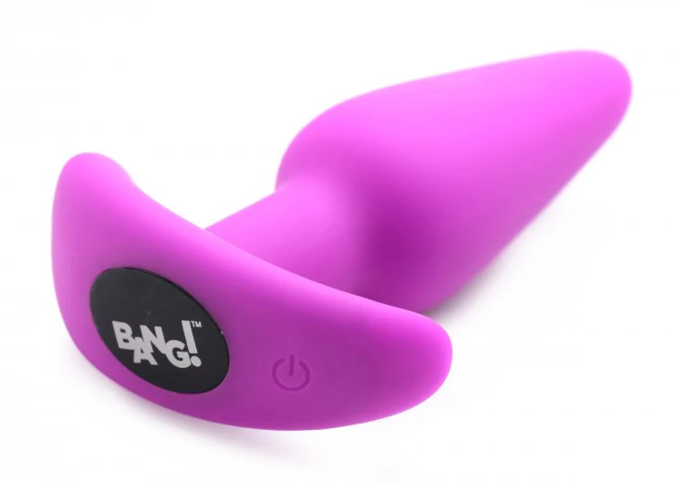 BANG Remote Control 21X Vibrating Silicone Butt Plug - Purple - Image 4