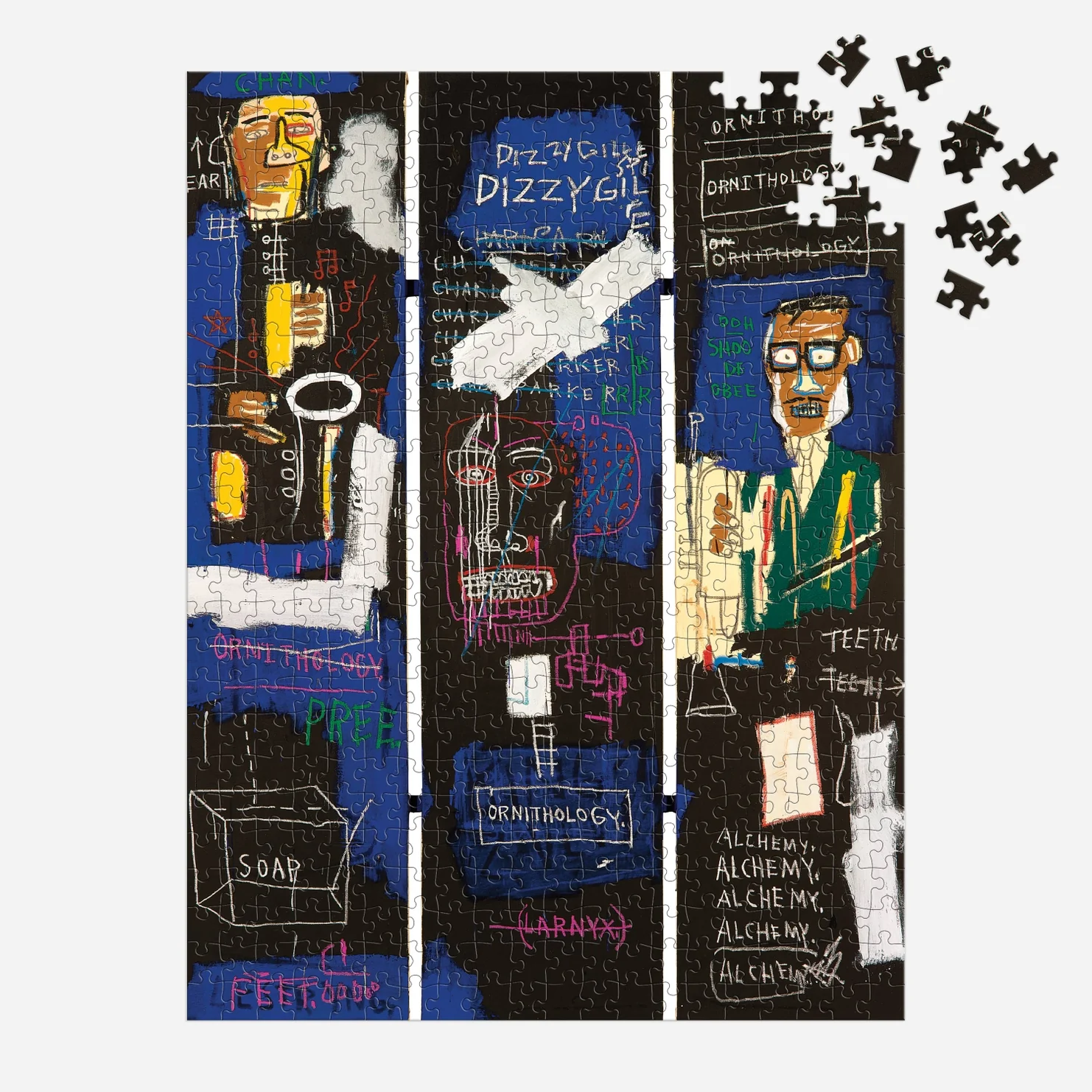 Basquiat Horn Players 500 Piece Book Puzzle - Image 2