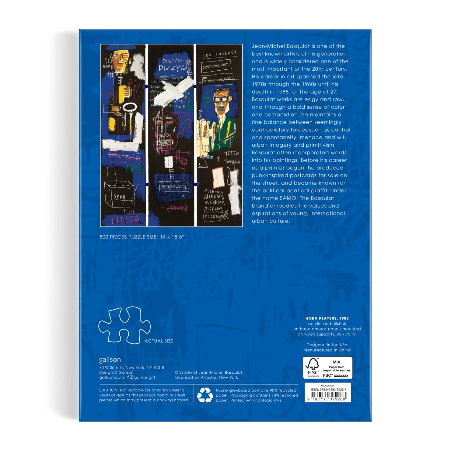 Basquiat Horn Players 500 Piece Book Puzzle - Image 4