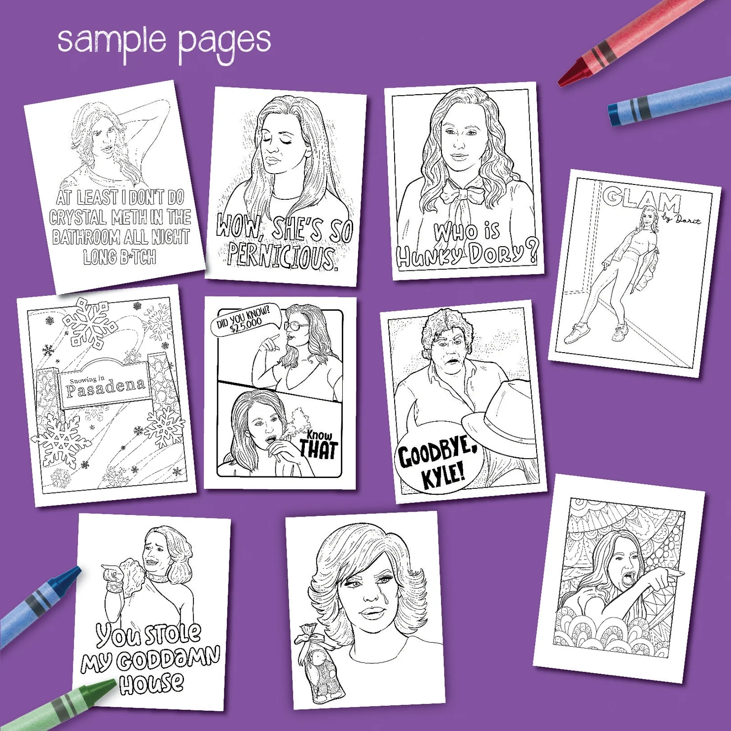 Beverly Hills Housewives Coloring Book - Image 3