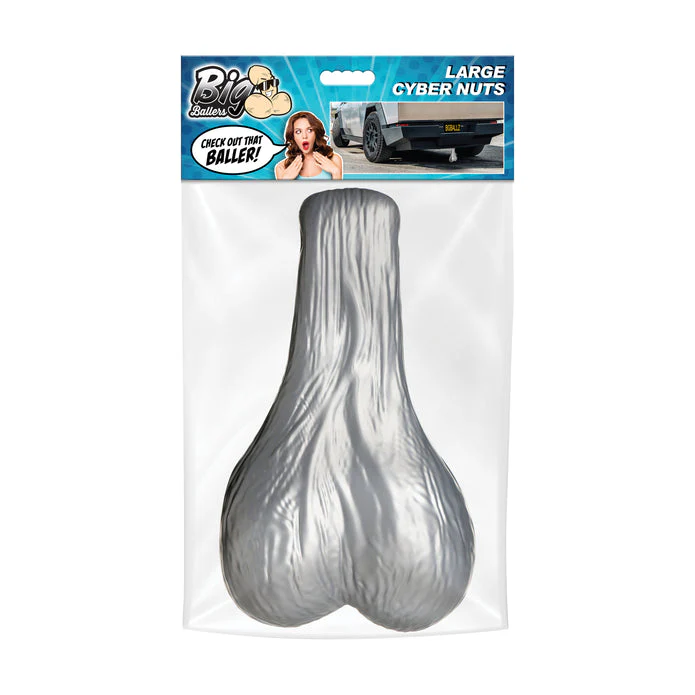 Big Ballers Cyber Nuts Large - Silver - Image 7