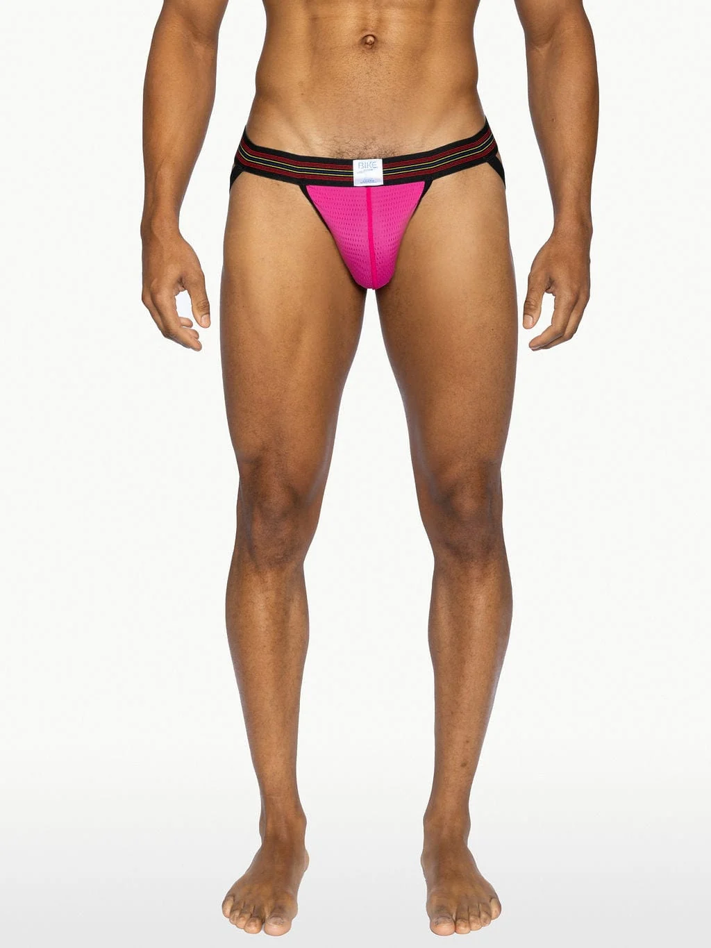 BIKE ATHLETIC Mesh Jockstrap - Hot Pink - Image 3