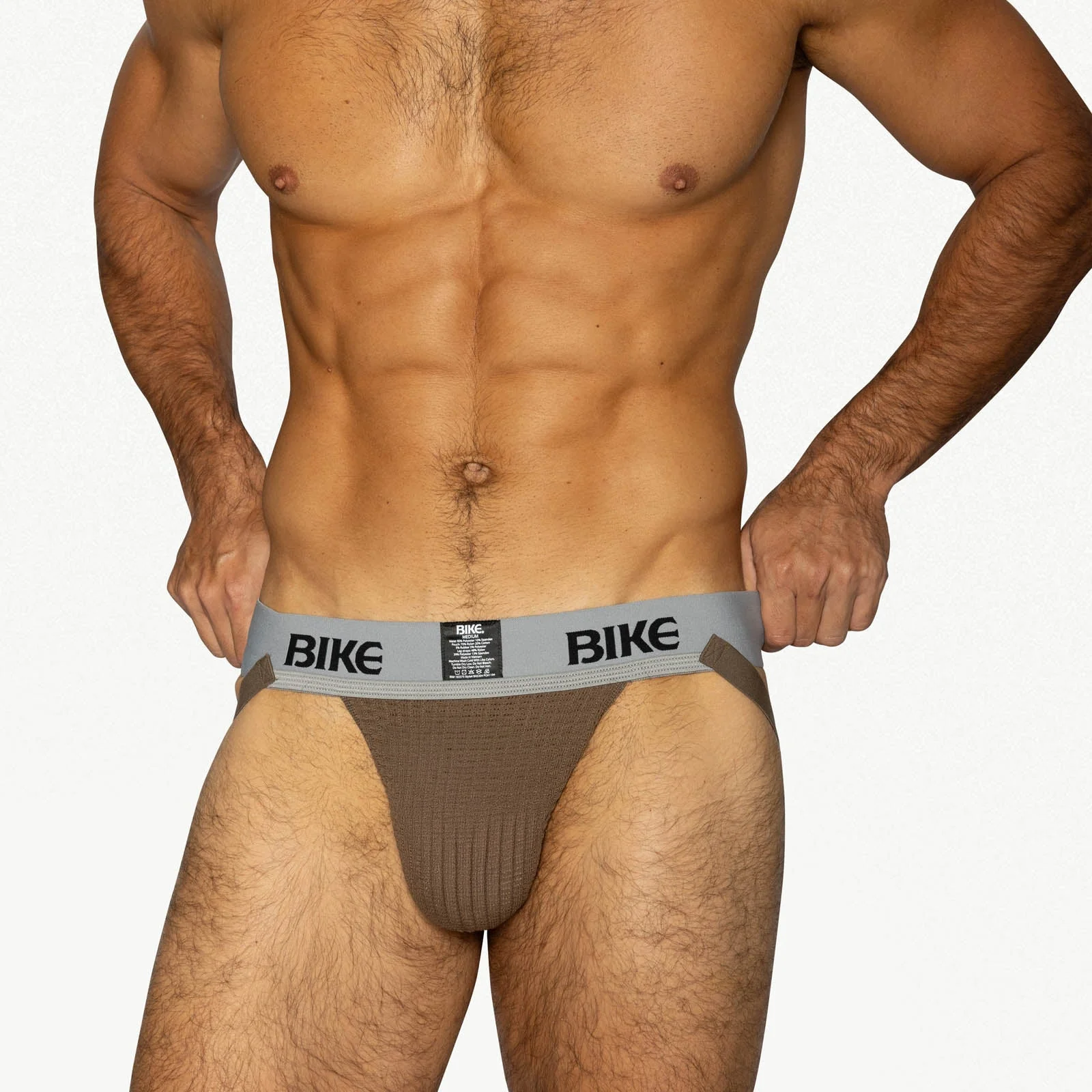BIKE Classic Jockstrap - Brown - Image 6
