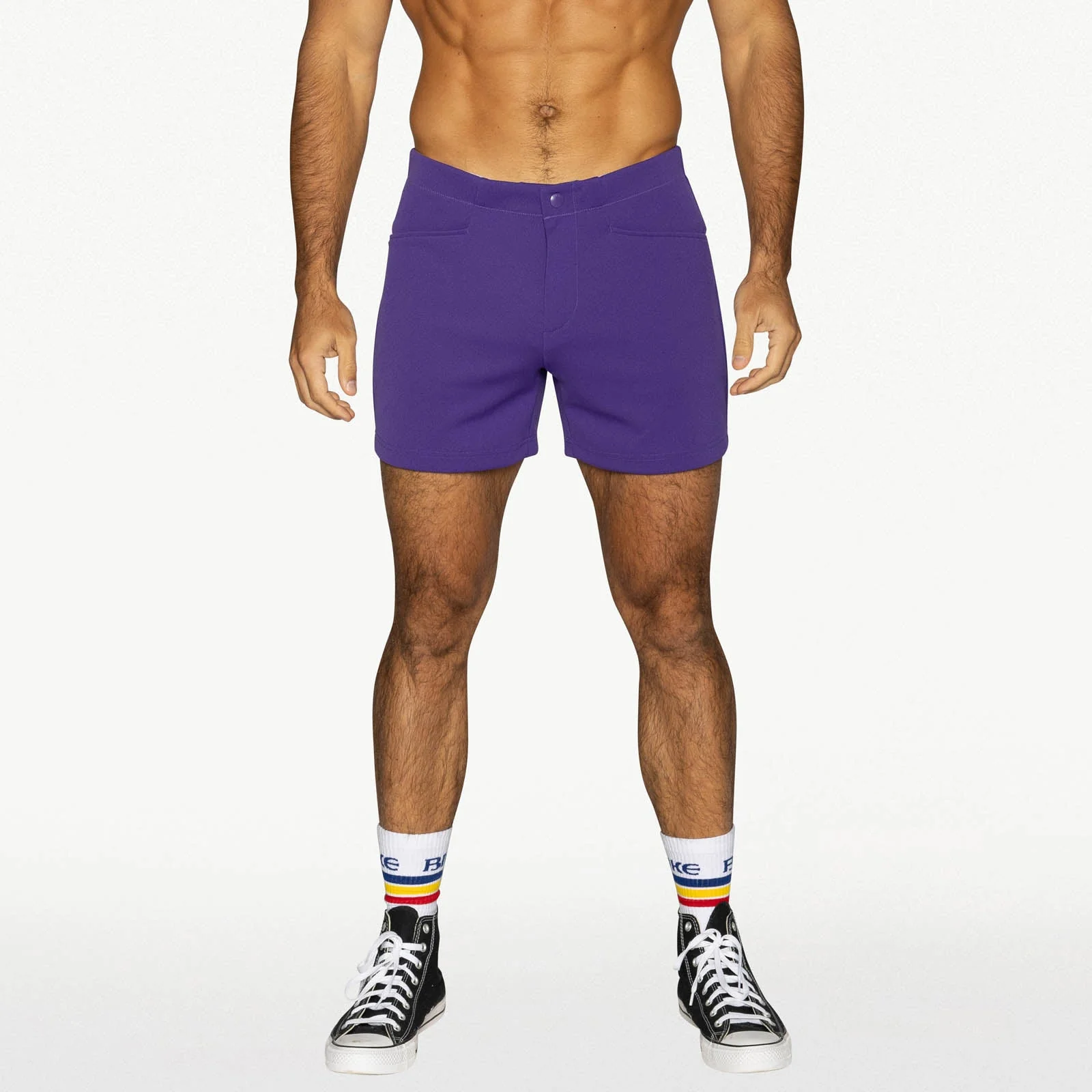 BIKE Coaches Short 5" Inseam - Purple - Image 3