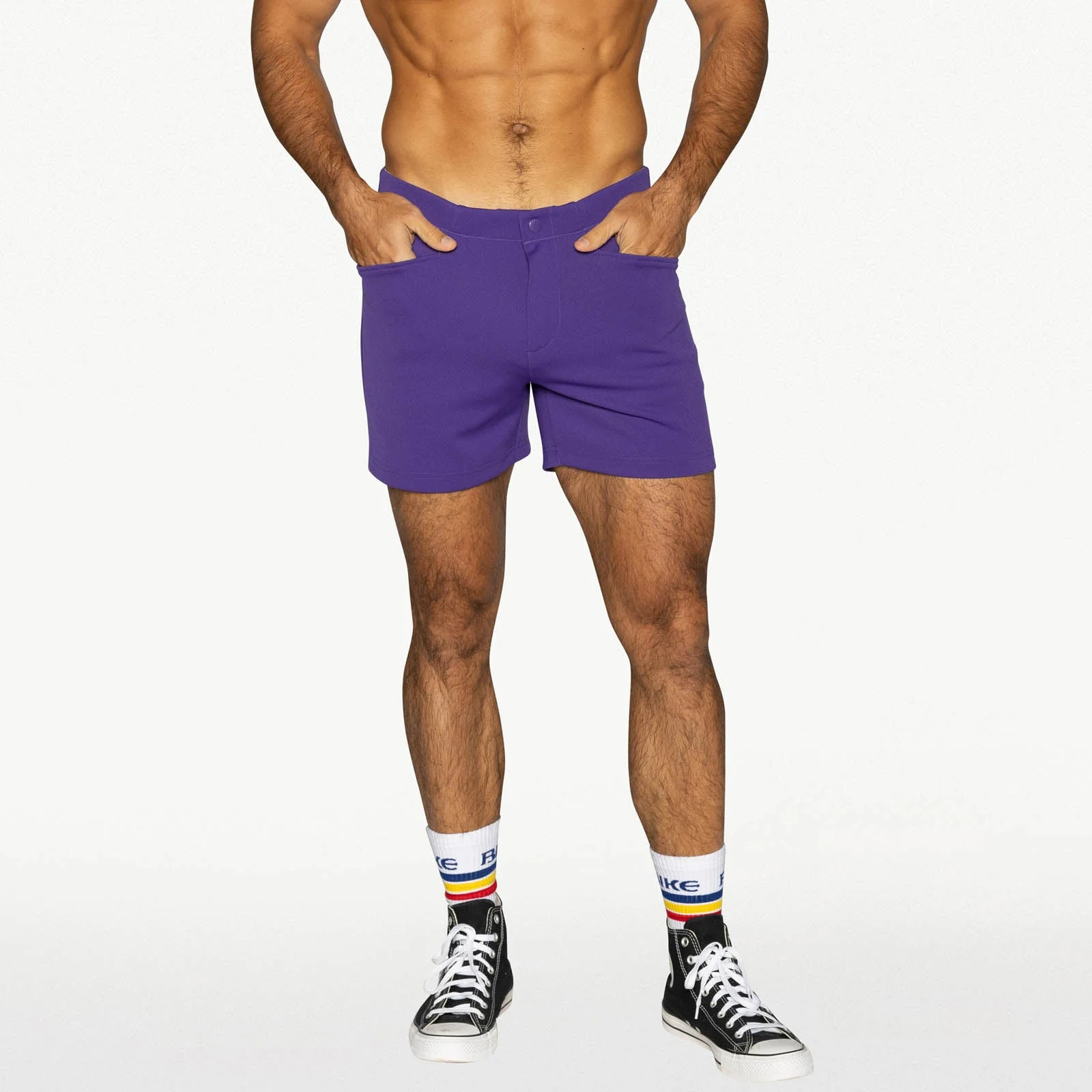 BIKE Coaches Short 5" Inseam - Purple - Image 4