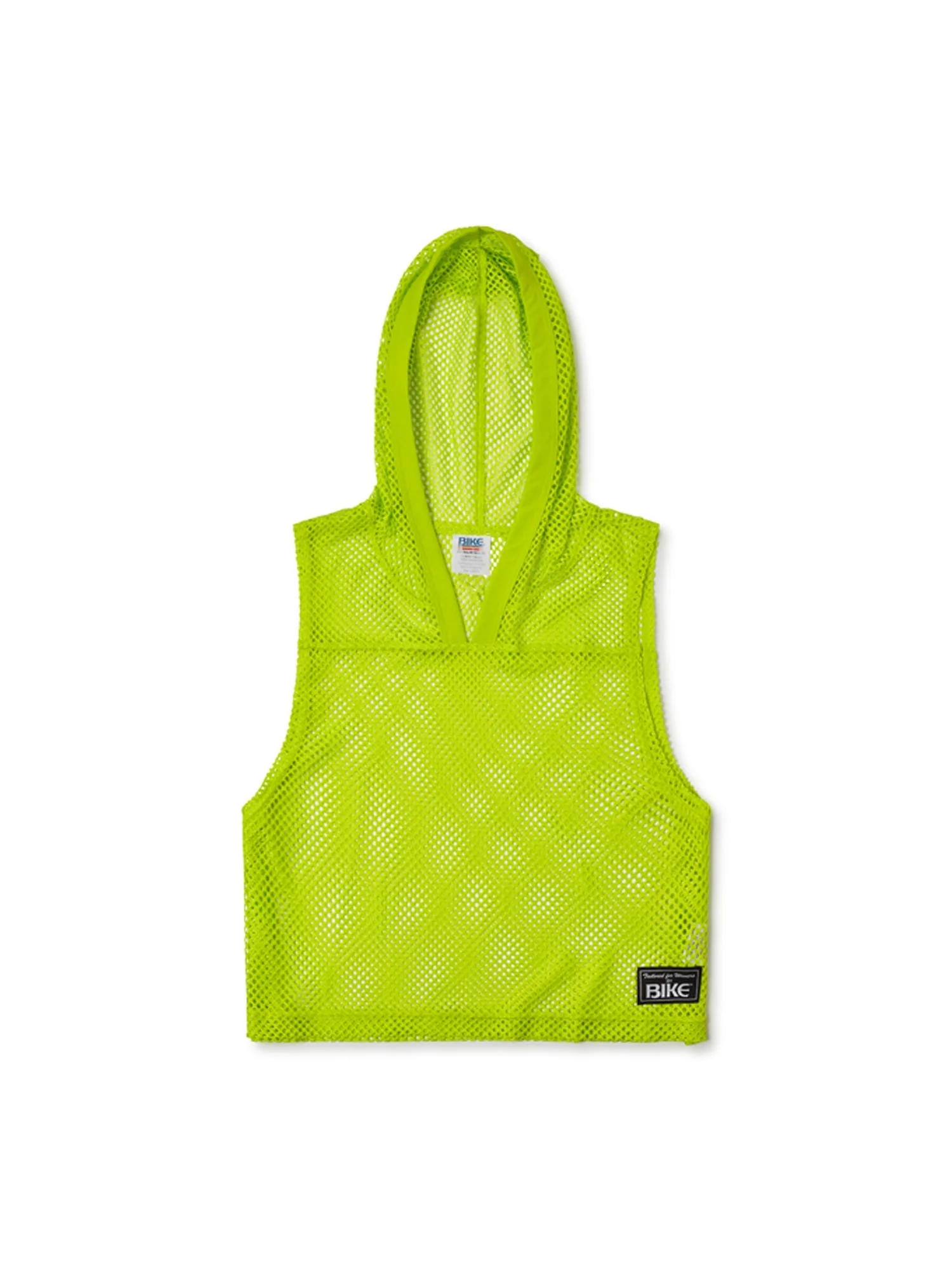 BIKE Hooded Sleeveless Practice Jersey - Acid Lime - Image 2