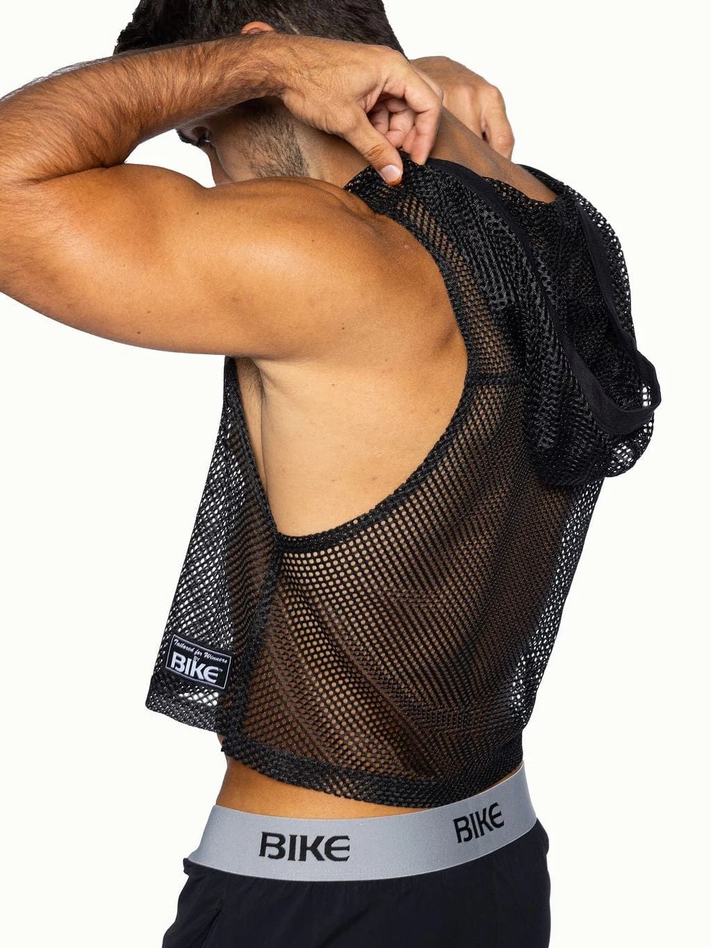 BIKE Hooded Sleeveless Practice Jersey - Black - Image 6