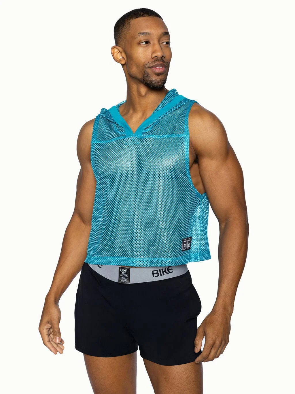BIKE Hooded Sleeveless Practice Jersey - Teal - Image 3
