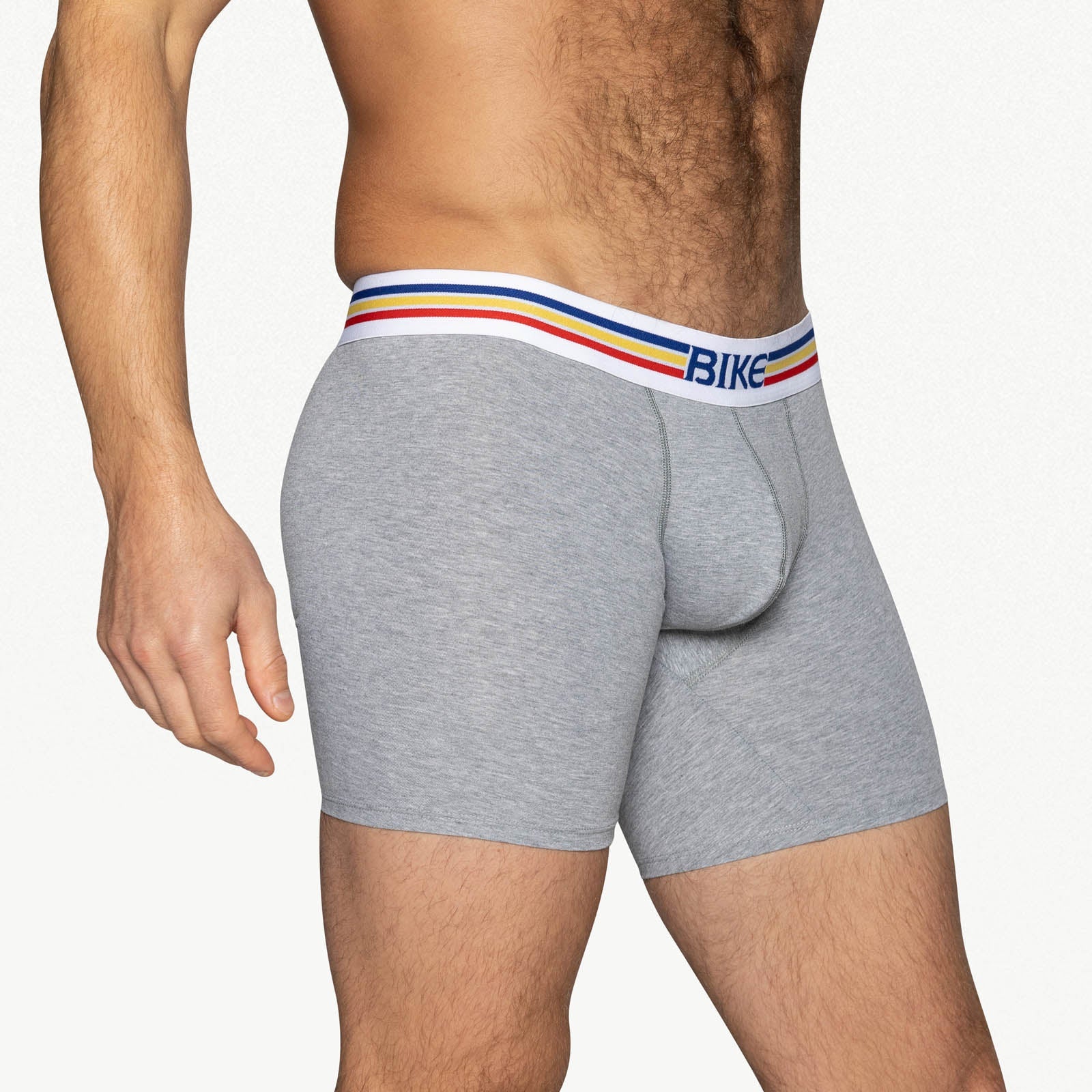 BIKE Stretch Cotton Boxer Brief - Gray - Image 4
