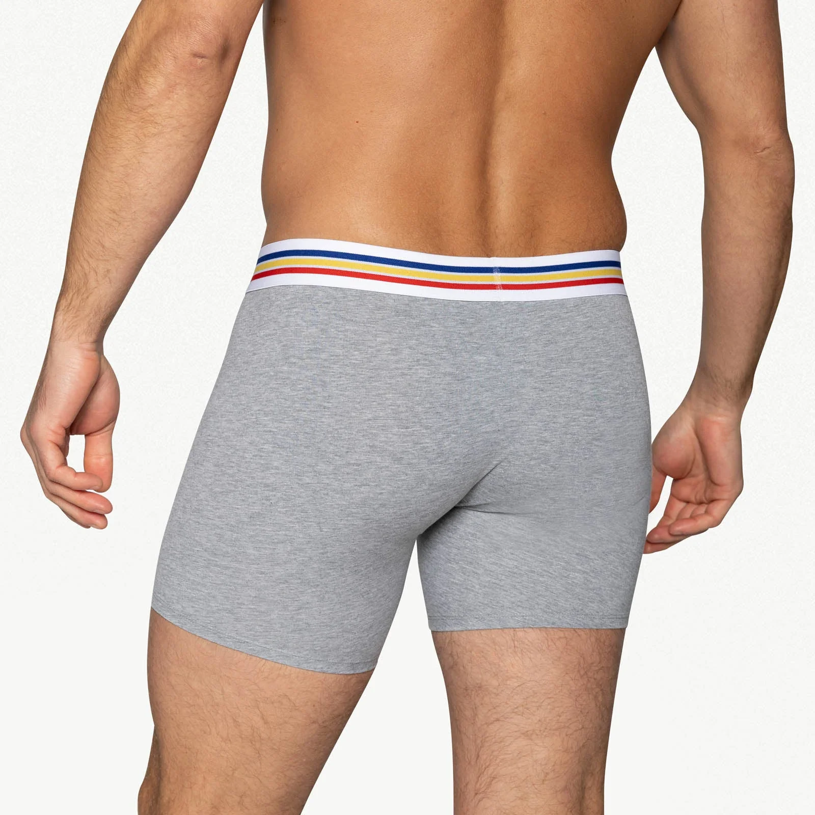 BIKE Stretch Cotton Boxer Brief - Gray - Image 5