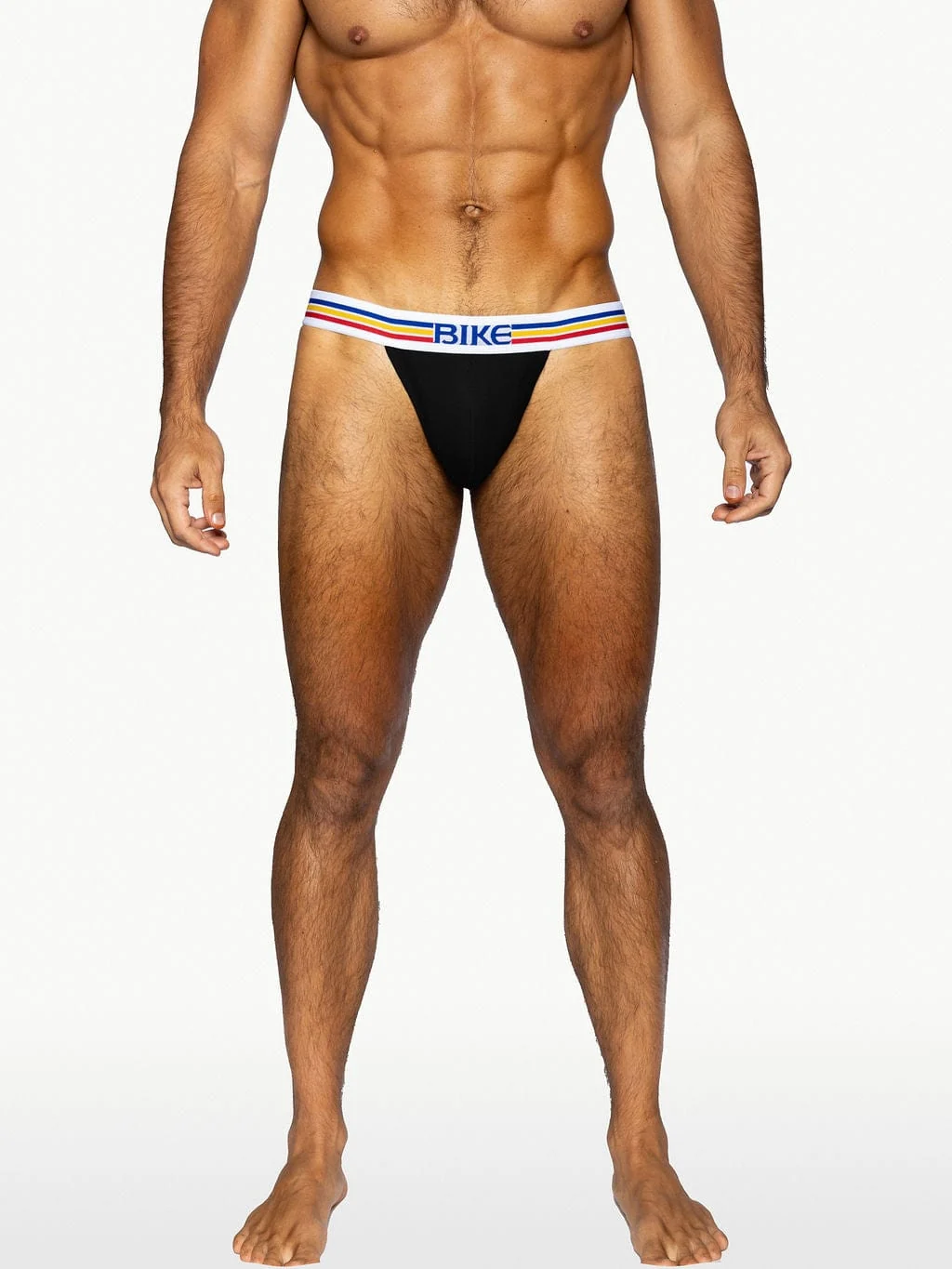 BIKE Stretch Cotton Jock Brief - Black - Image 3