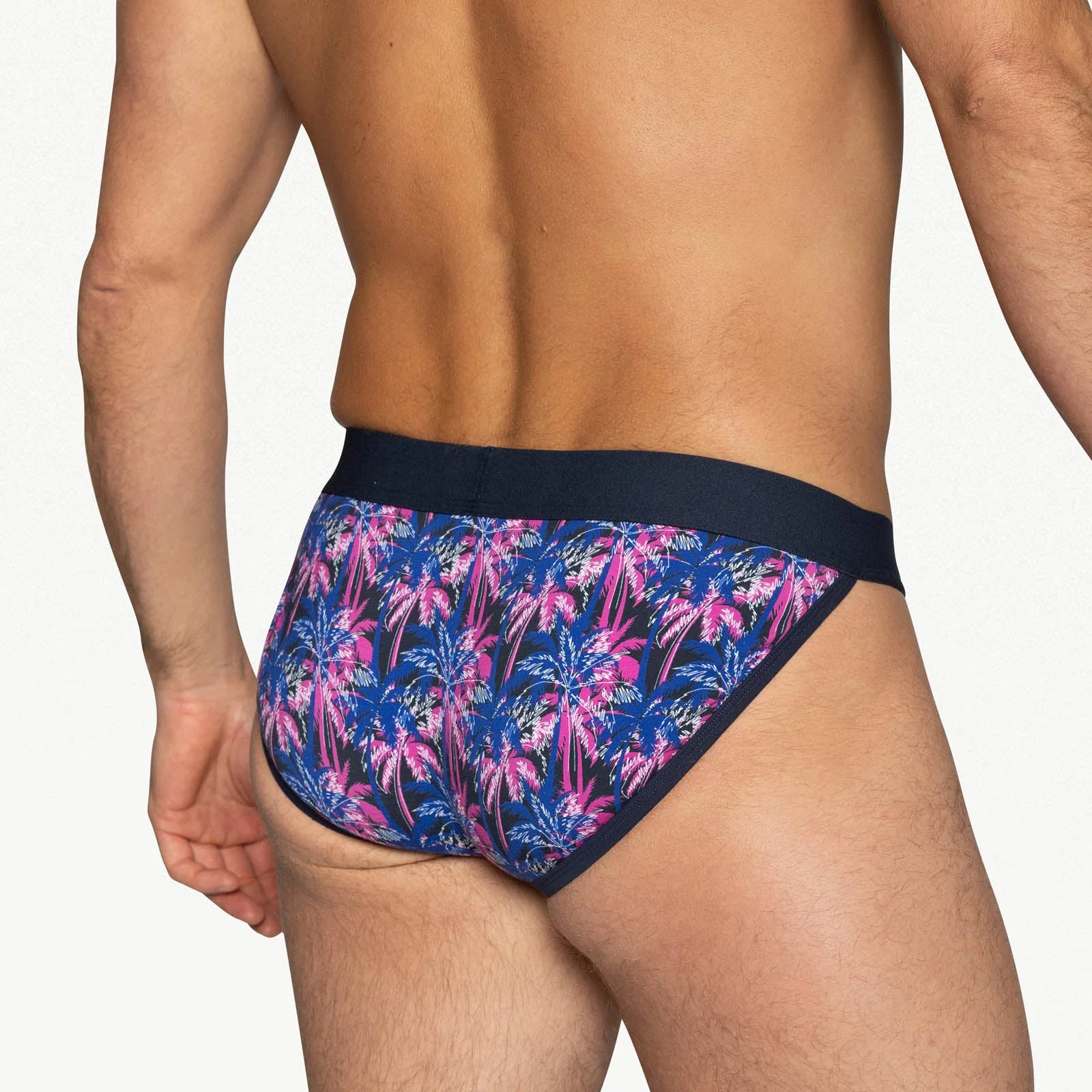 BIKE Stretch Cotton Jock Brief - Palm PArty - Image 4