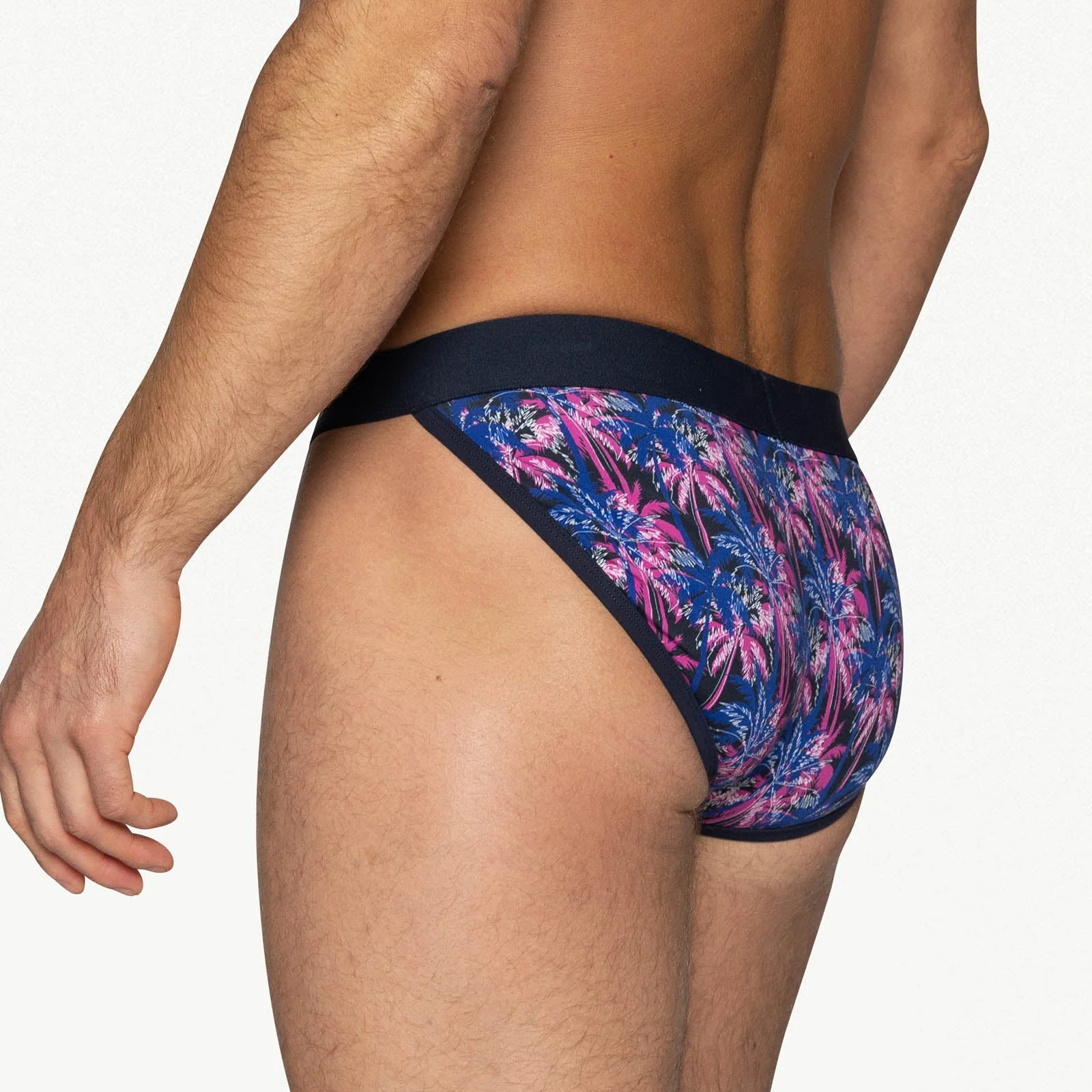 BIKE Stretch Cotton Jock Brief - Palm PArty - Image 5