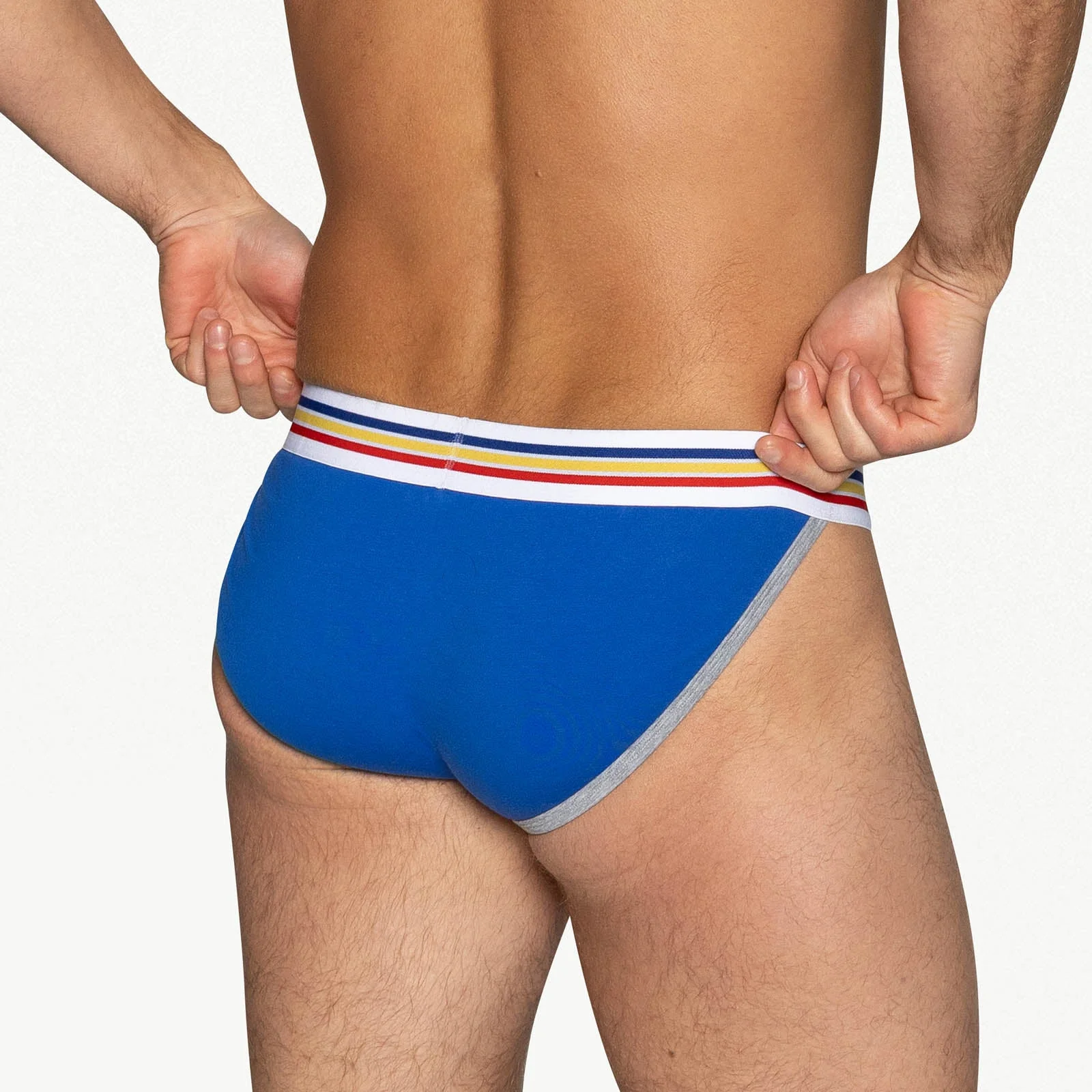 BIKE Stretch Cotton Jock Brief -  Royal - Image 4