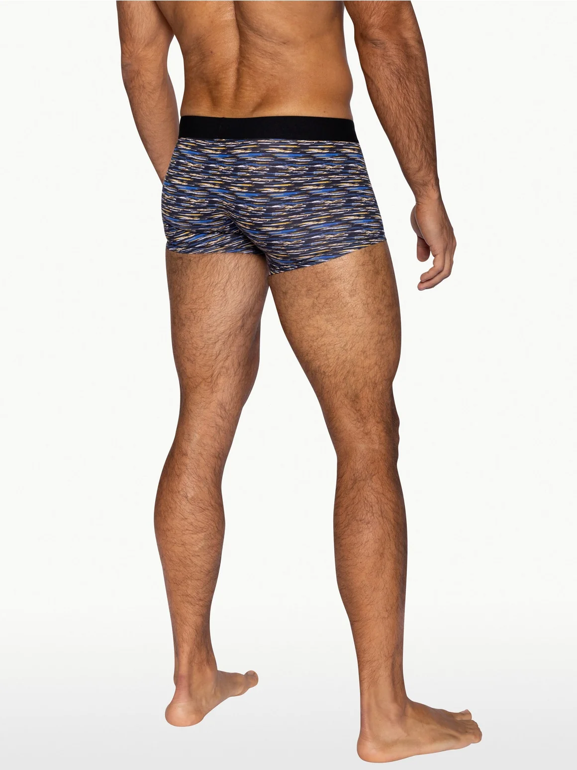 BIKE Stretch Cotton Trunk - Indigo Brush Strokes - Image 6