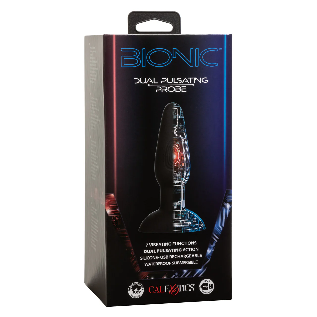 Bionic Dual Pulsating Probe Rechargeable Silicone Anal Stimulator - Image 3