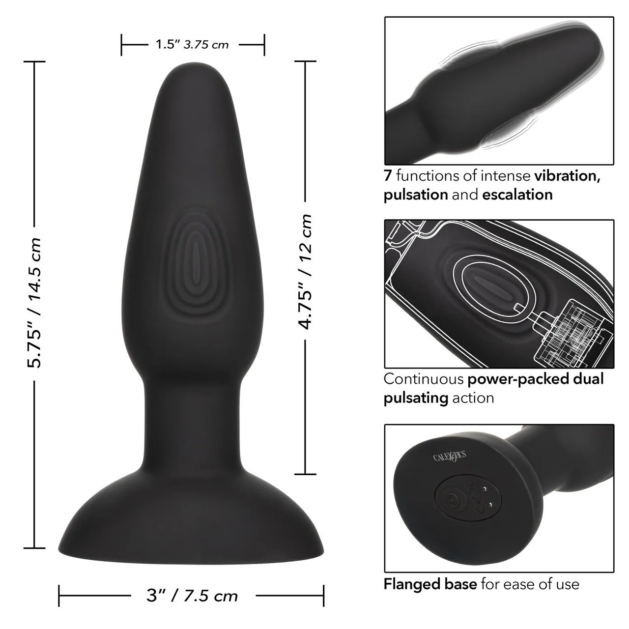 Bionic Dual Pulsating Probe Rechargeable Silicone Anal Stimulator - Image 5