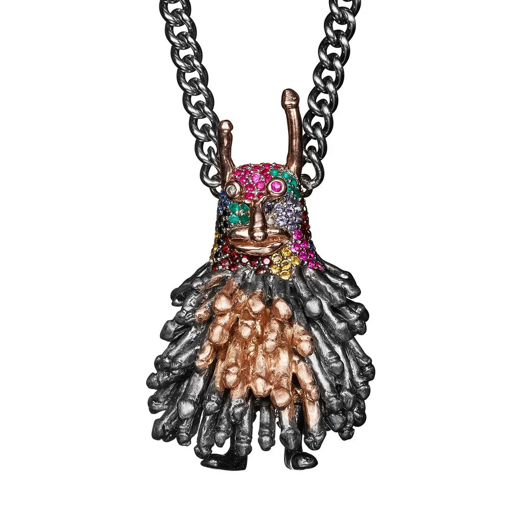 Bjarne Melgaard x Bjørg Harlequin Cockmonster Necklace - Image 3