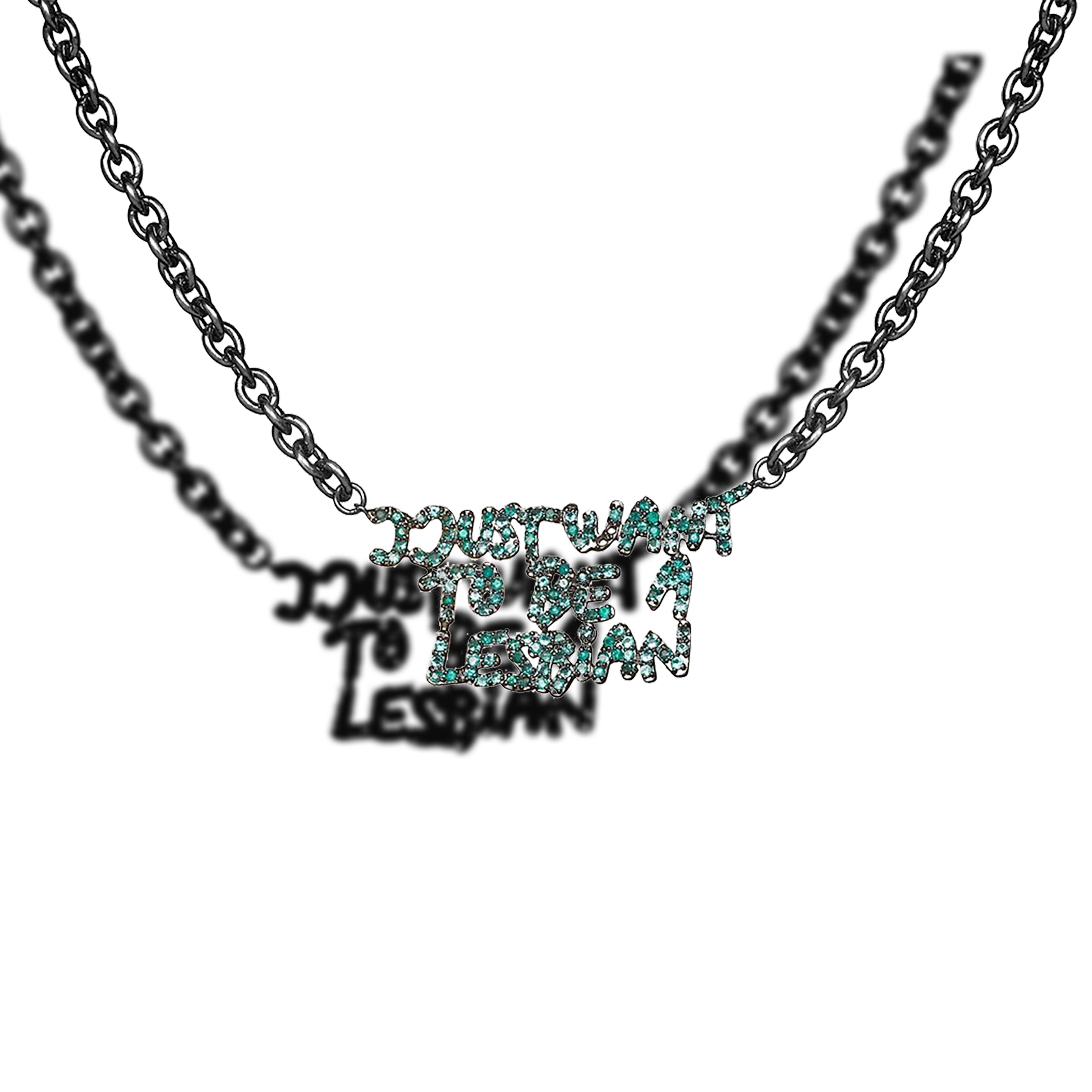 Bjarne Melgaard x Bjørg I Just Want To Be A Lesbian Necklace