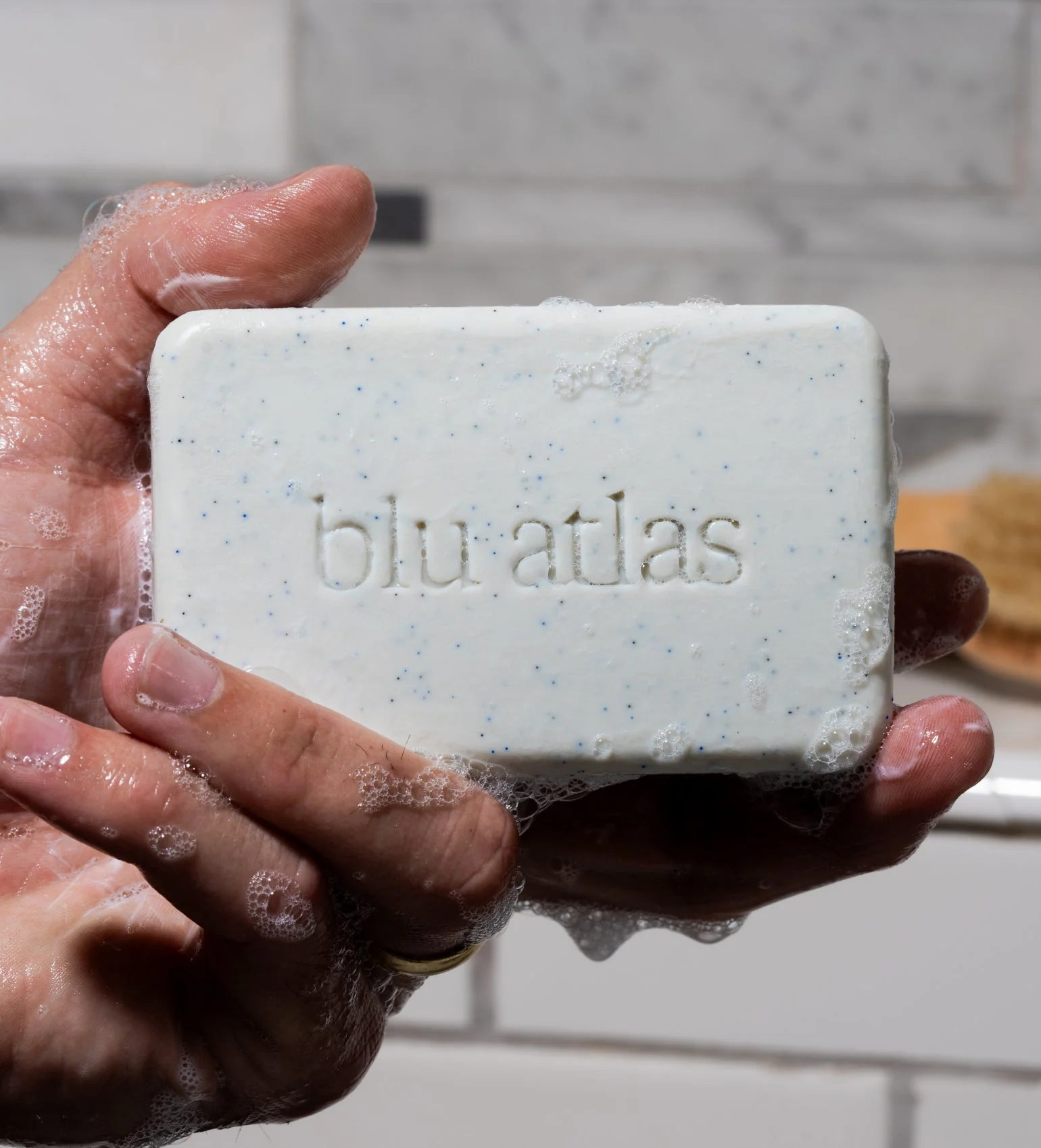 Blu Atlas Natural Exfoliating Bar Soap - Image 4