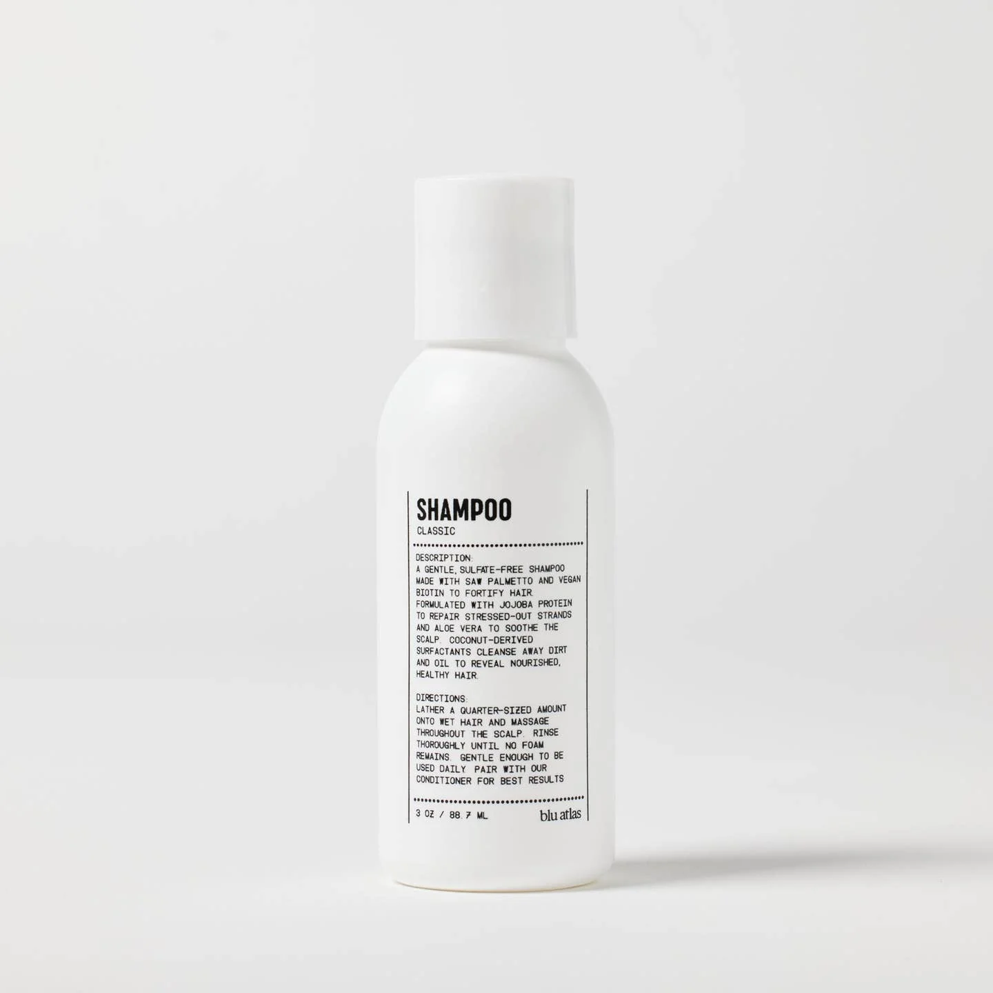 Blu Atlas Natural Shampoo Travel Size - Classic