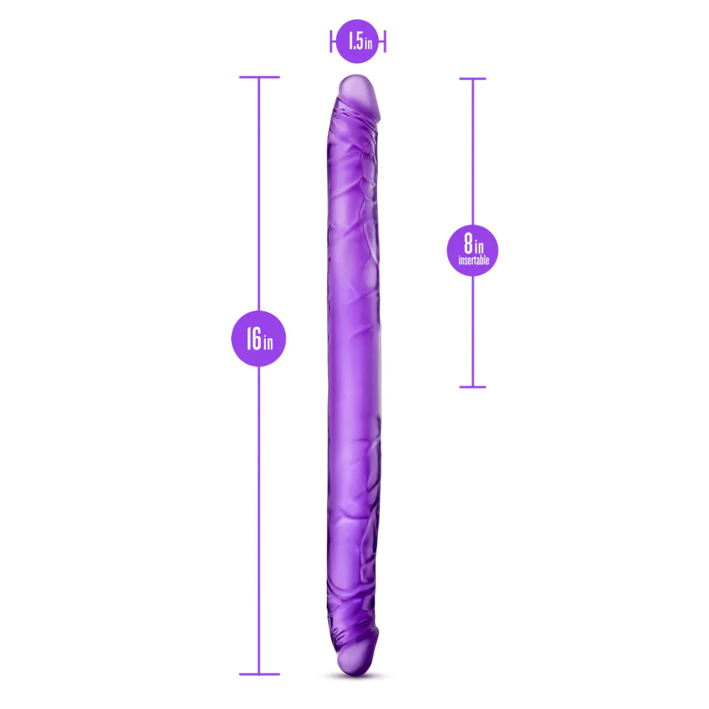 B Yours Purple 16-Inch Long Dildo - Image 2