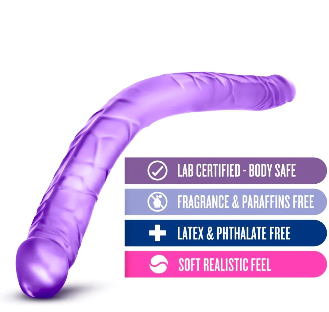 B Yours Purple 16-Inch Long Dildo - Image 3
