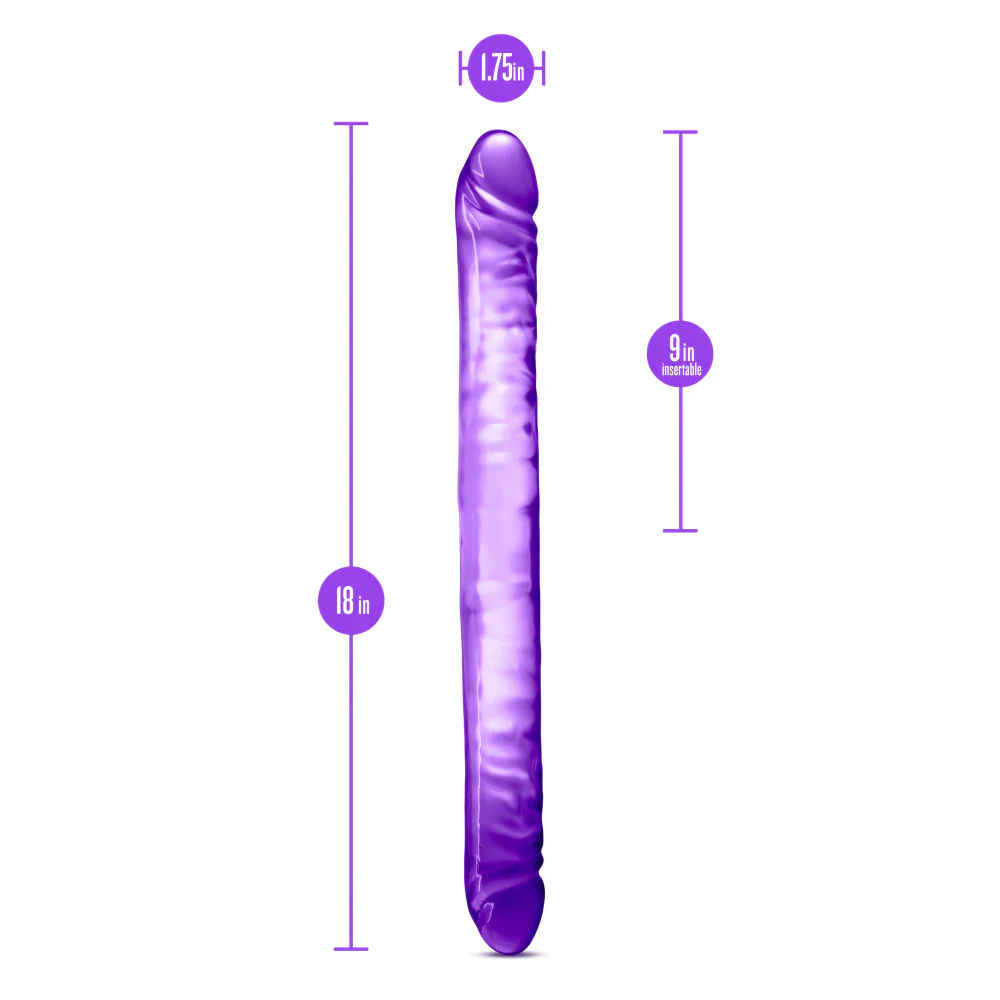 B Yours Purple 18-Inch Long Dildo - Image 3