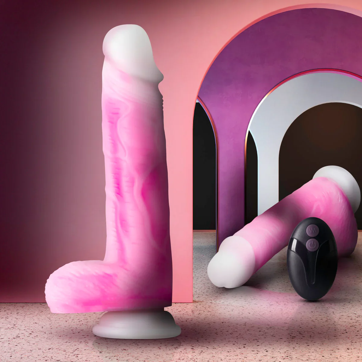 Neo Elite Roxy Pink 8.5-Inch Long Vibrating Dildo - Image 9