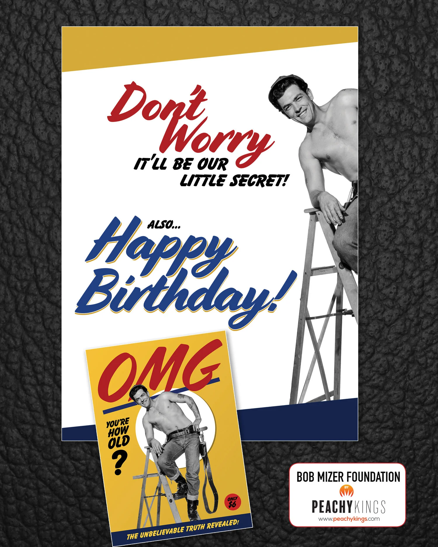 Bob Mizer "OMG" Birthday Greeting Card - Image 5