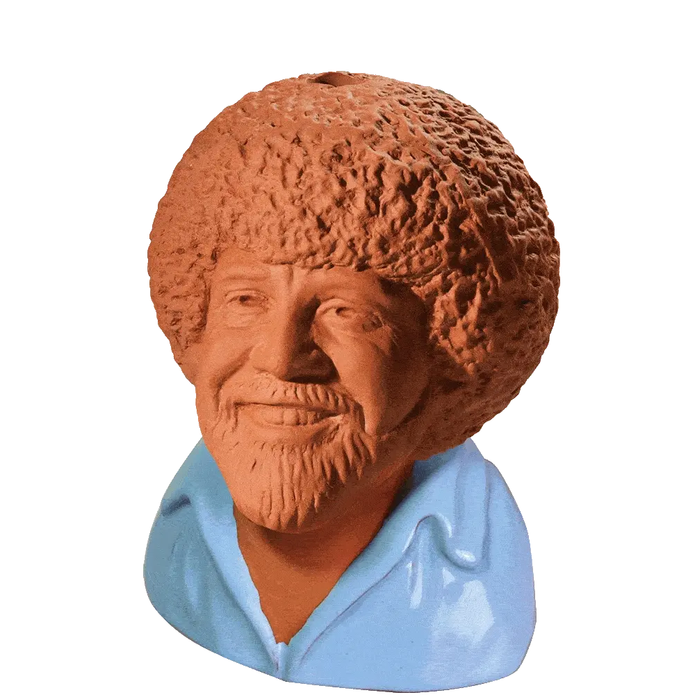 BOB ROSS CHIA PET (BLUE SHIRT) - Image 3