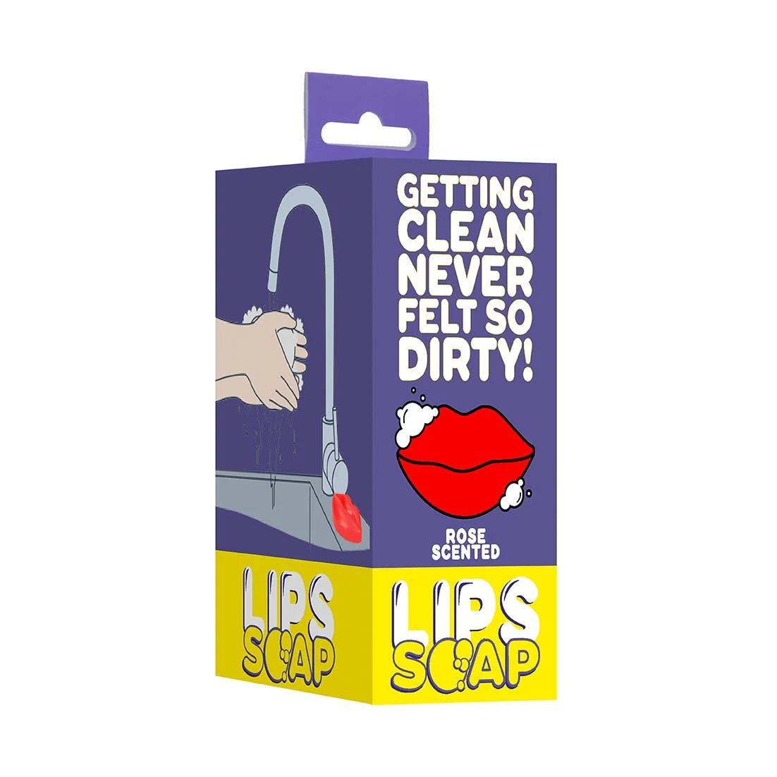 Bright Red Lip-Shaped Kiss Bar Soap
